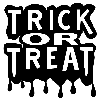 Trick Or Treat Png Clipart (lavender, black, gray, white, silver)