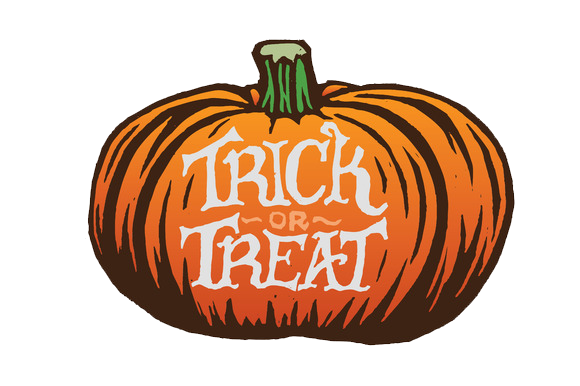 Trick Or Treat Png Image (black, white)