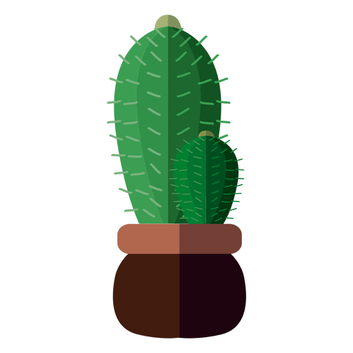 Prickly Cactus Plant Vector Png File (gray, teal, green, black, maroon)