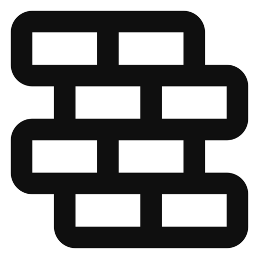 Bricks Free Png Icon (black)