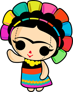 Frida Kahlo Cartoon Png Hd (greenish blue, teal, chocolate, black, pink)