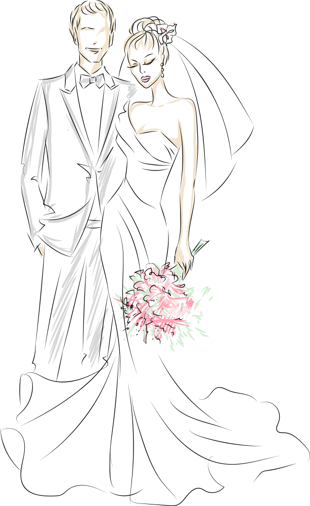 Bride Png Transparent Image (black, gray)