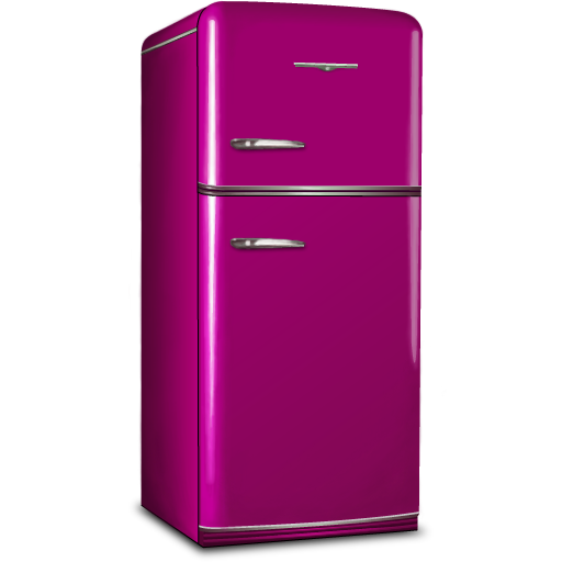 Fridge Png Transparent Hd Photo (black, purple, white)