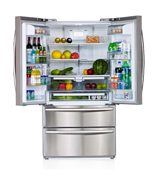 Fridge Png Transparent Image (black, lavender)