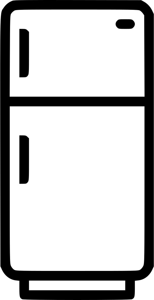 Fridge Silhoutte Png File (white, indigo, gray, black, silver)