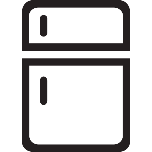 Fridge Silhoutte Png Photo (black)