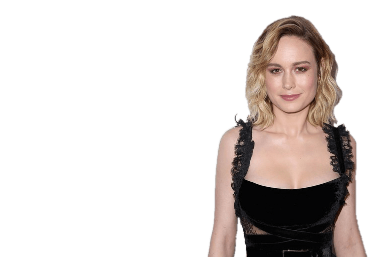 Brie Larson Transparent Png (black, gray)