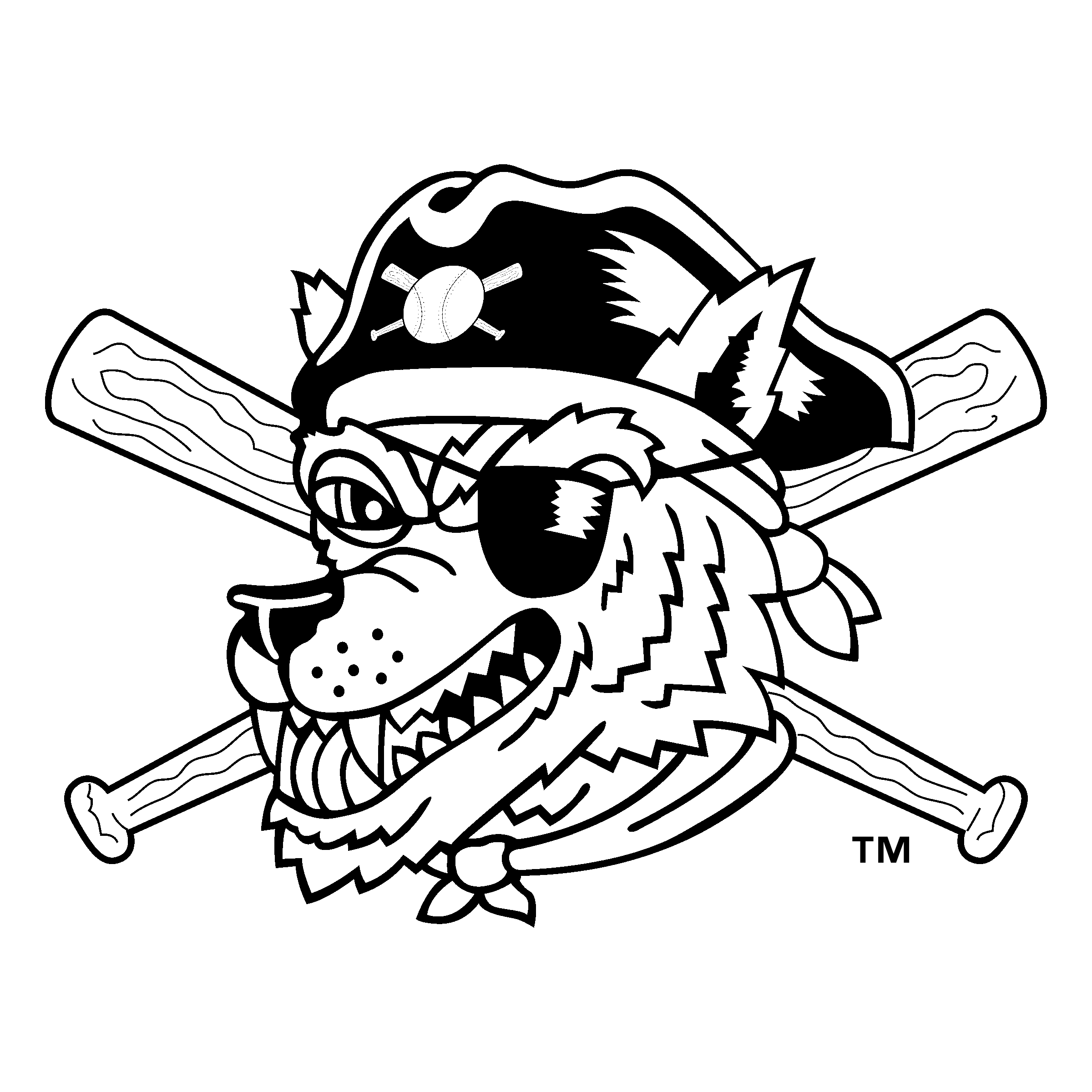 Erie Seawolves Png File (lavender, gray, white, black, silver)