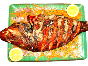 Fried Fish Png Pic (white, beige, yellow, black)