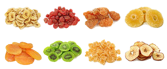 Dried Fruits Transparent Png (white)