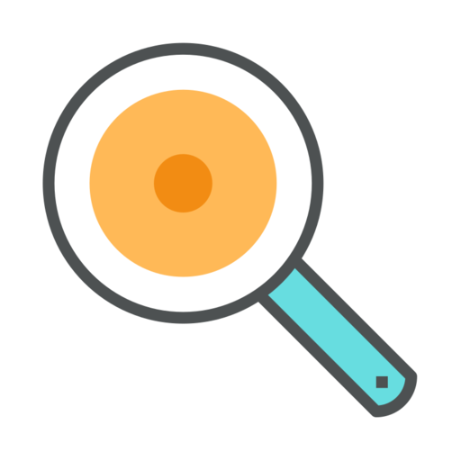 Fried Eggs Free Png Icon (salmon, black, white, mint, gray)