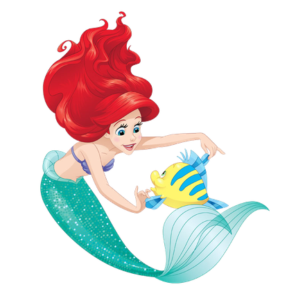 Ariel Transparent Png (red, pink, black, chocolate)