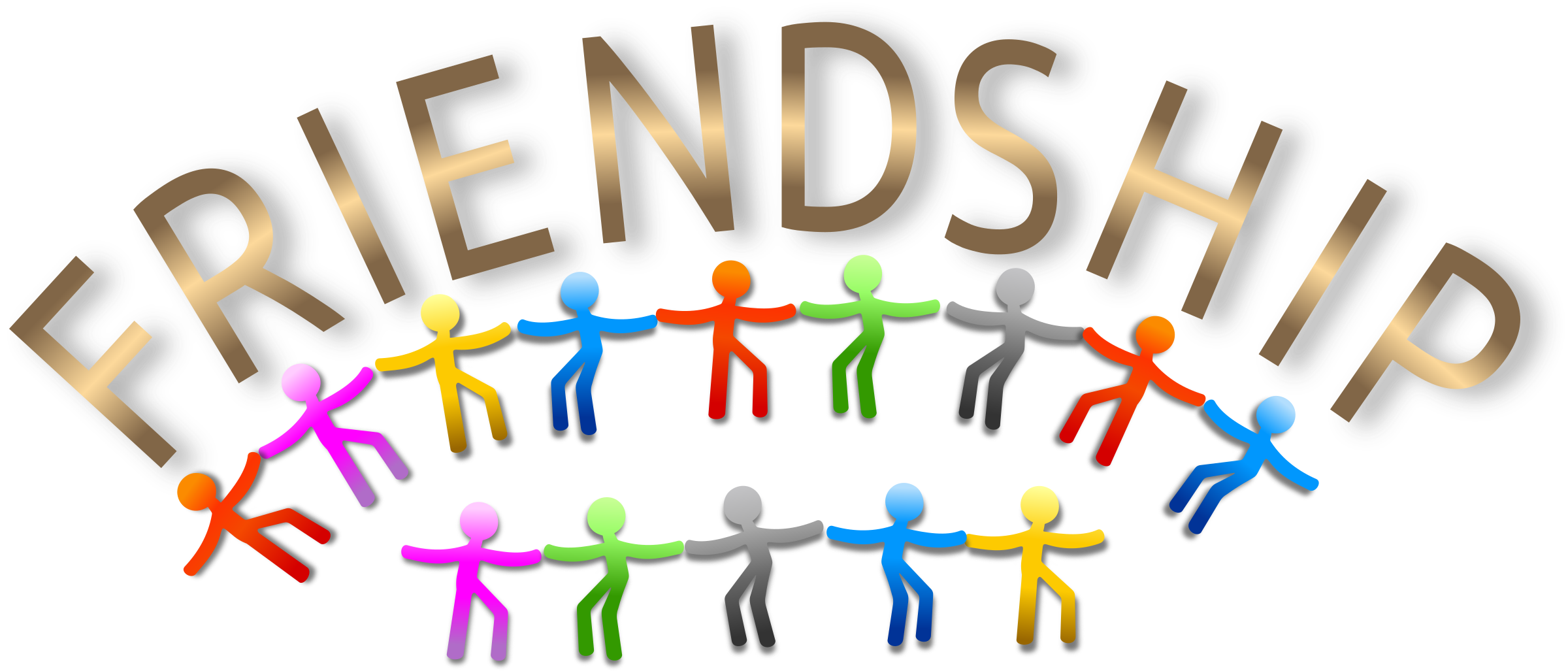 Friend Png Clipart (black)