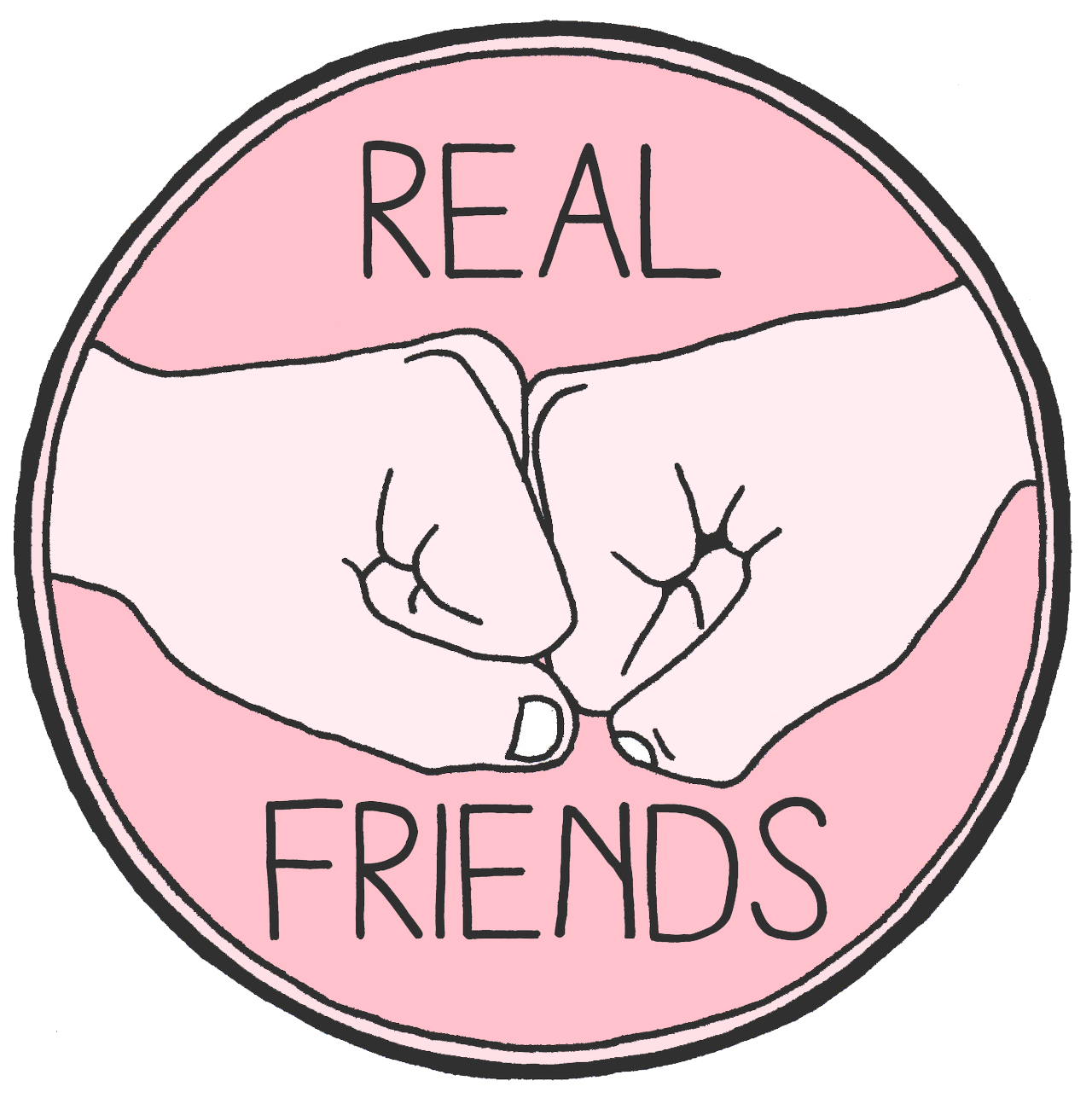 Friend (pink, white)