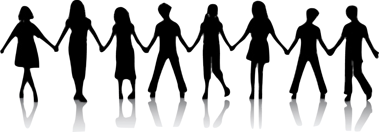 Friends Transparent Background (black, white)