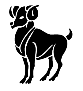 Aries Png Transparent Image (white, lavender, black)