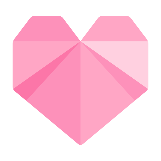 Origami Creative Craft Paper Heart Icon Free Transparent Png Icon Download (salmon, black, plum, pink)