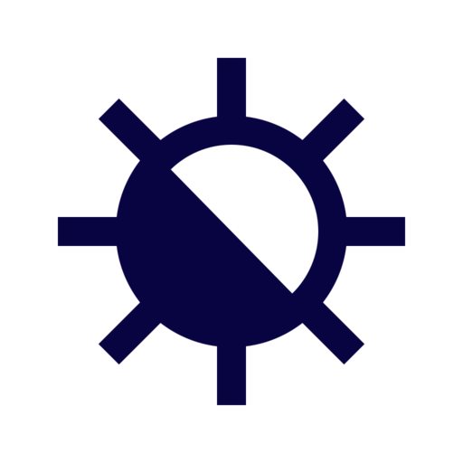 Brightness 2 Free Png Icon (navy, black)