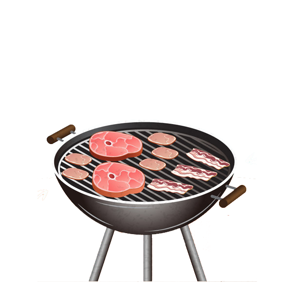 Grill Png File Download Free (beige, white, indigo, lavender, black)