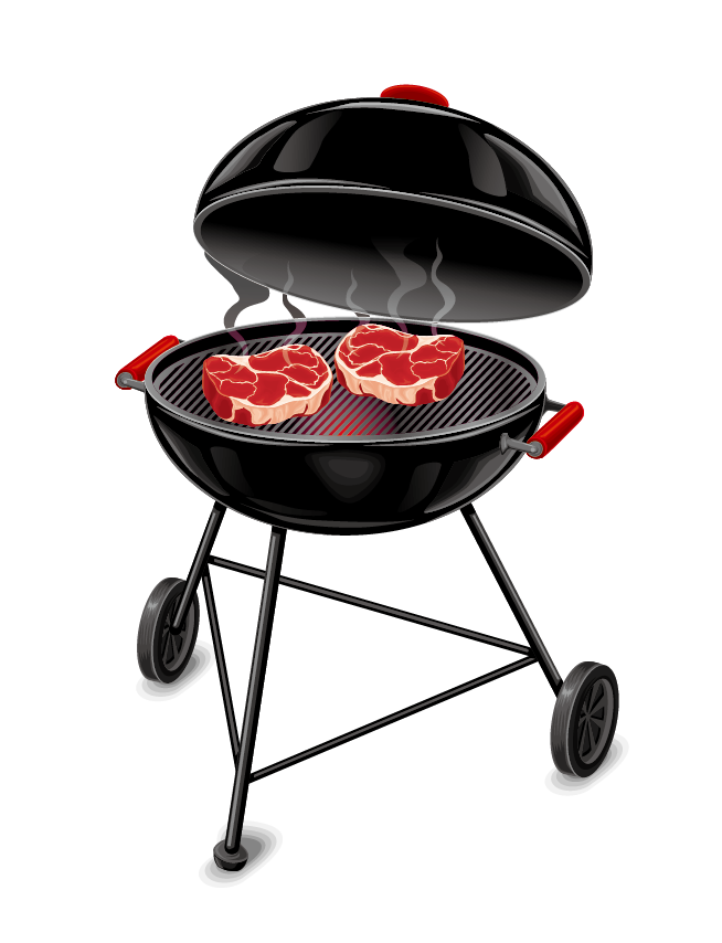 Grill Png Free Image (black, white)