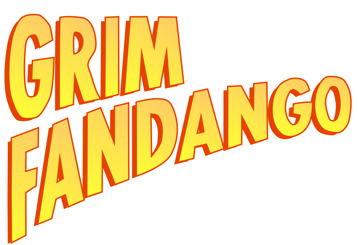 Grim Fandango Logo Png Pic (black, gold)