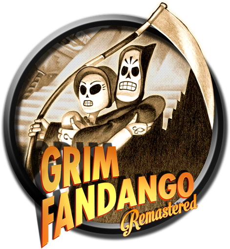 Grim Fandango Logo Png (black, white)