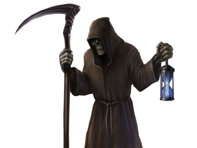 Grim Reaper Png File (black, pink)