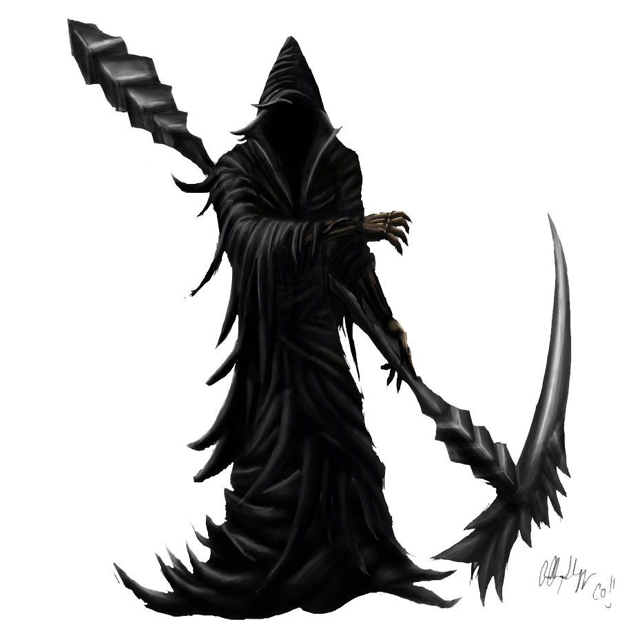 Grim Reaper Png Hd (black, white)