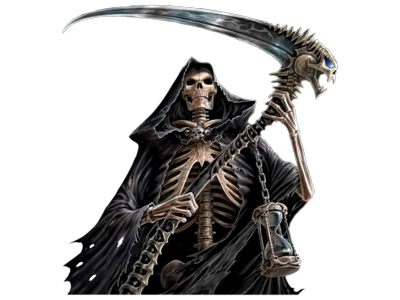 Grim Reaper Transparent Background (black)