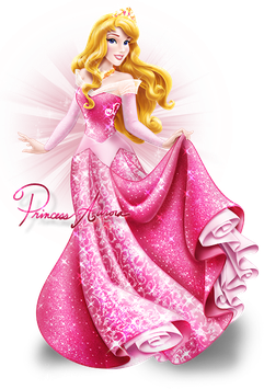 Princess Aurora Png Hd (black, white, salmon, plum)