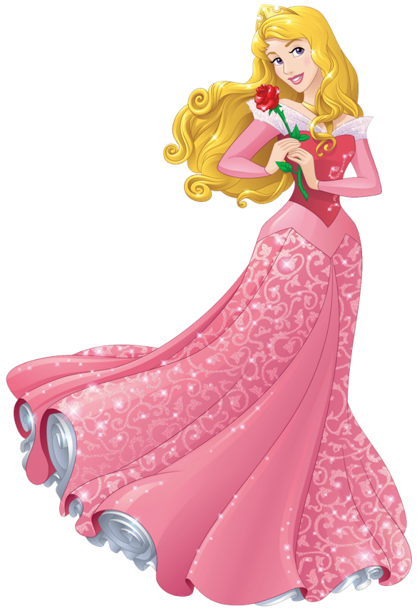 Princess Aurora Png Image (black, salmon)