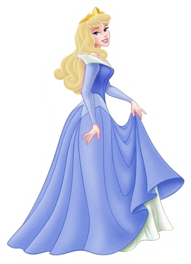 Princess Aurora Transparent Png (black, silver)