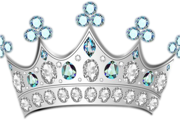 Princess Crown Png Transparent Image (silver, black, white)