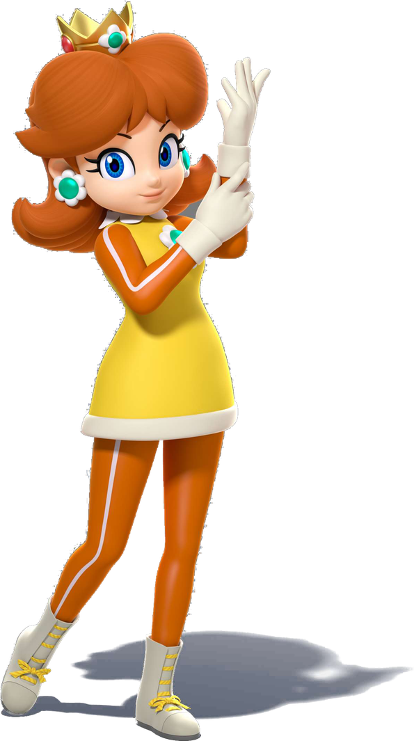 Princess Daisy Png Background Image (black)