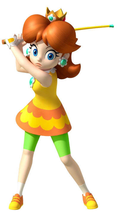 Princess Daisy Png Clipart (black)