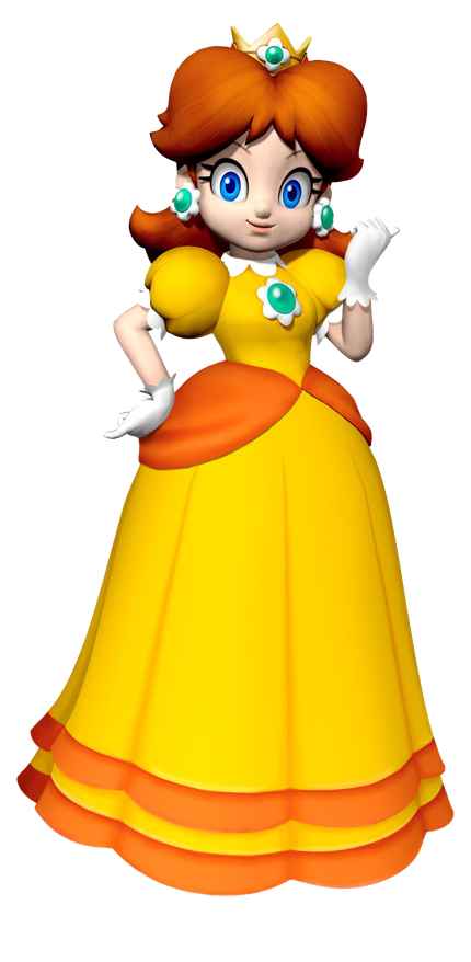 Princess Daisy Png Free Download (gold, black)