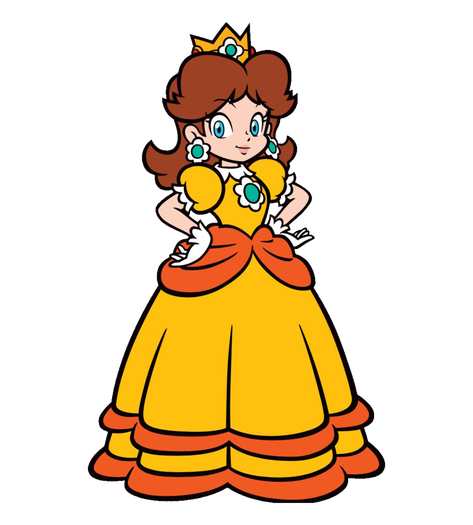 Princess Daisy Png Photo (chocolate, gold, black)