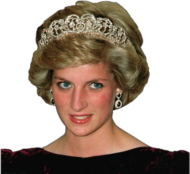 Princess Diana Png Pic (black)