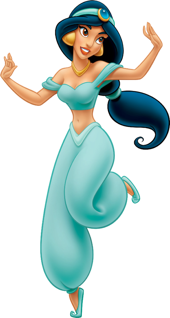 Princess Jasmine Png Images (mint, black, silver)