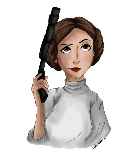 Princess Leia Png Transparent Picture (lavender, gray, silver, black)