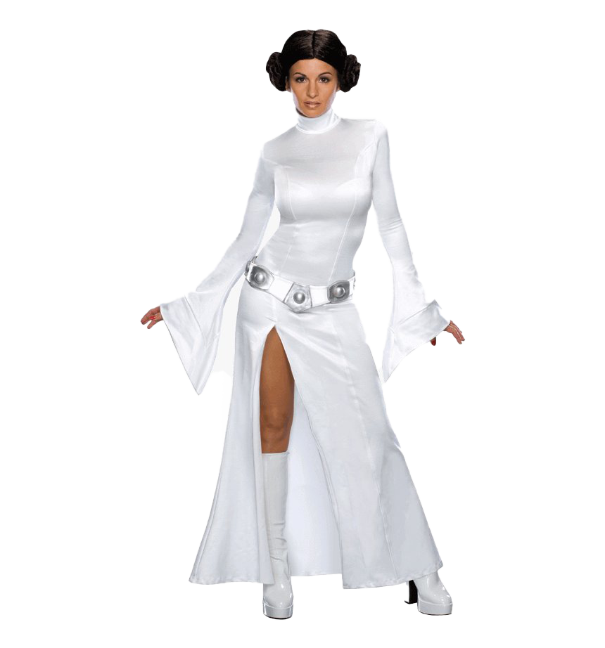 Princess Leia Transparent Png (lavender, silver, white)