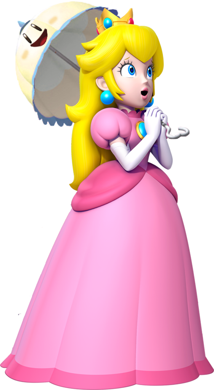 Princess Peach Png Clipart (white, pink, salmon)