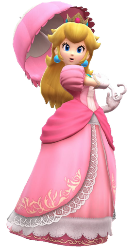 Princess Peach Png Pic (black, pink)