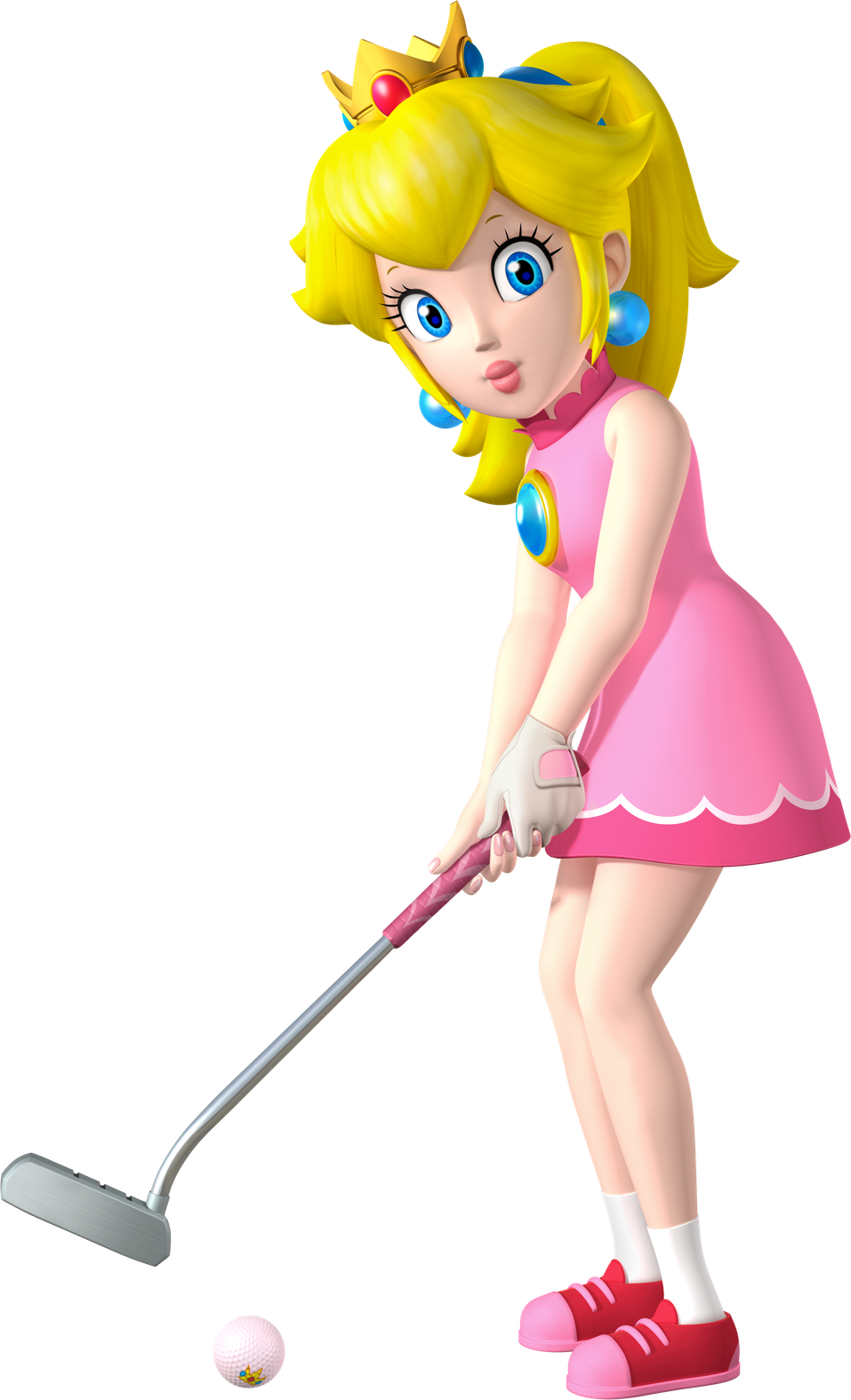 Princess Peach Png Transparent Image (white, plum, pink, black, beige)