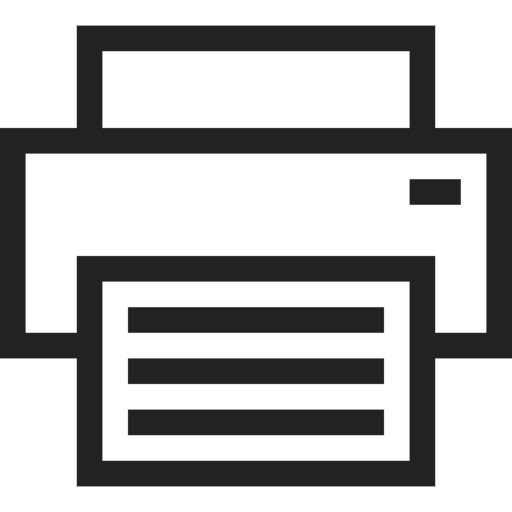 Print Printer Printing Machine Device Technology Free Png Icon (black)