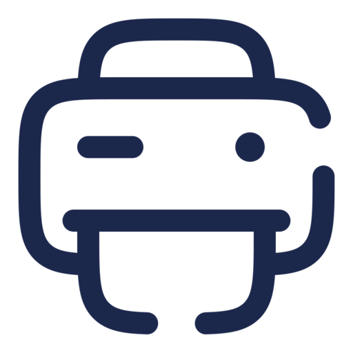 Printer 2 Free Transparent Png Icon Download (navy, black)