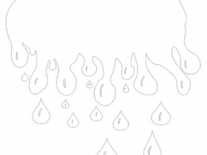 Drip Effect Png 300X225 (black, white)