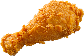 Crispy Popeyes Fried Chicken Transparent Background (black, olive, chocolate)