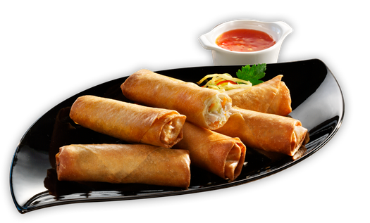 Crispy Spring Rolls Png Image (black)