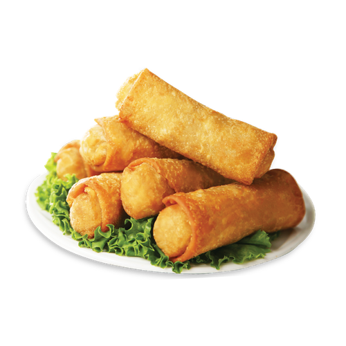 Crispy Spring Rolls Transparent Background (salmon, olive, chocolate, black, white)